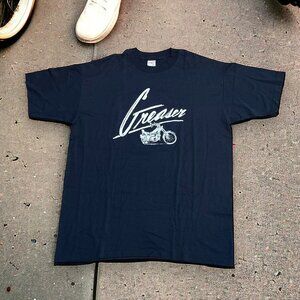 Vintage 1990s Greaser Motorcycle T Shirt Tennessee River Tag Size XL Made in USA